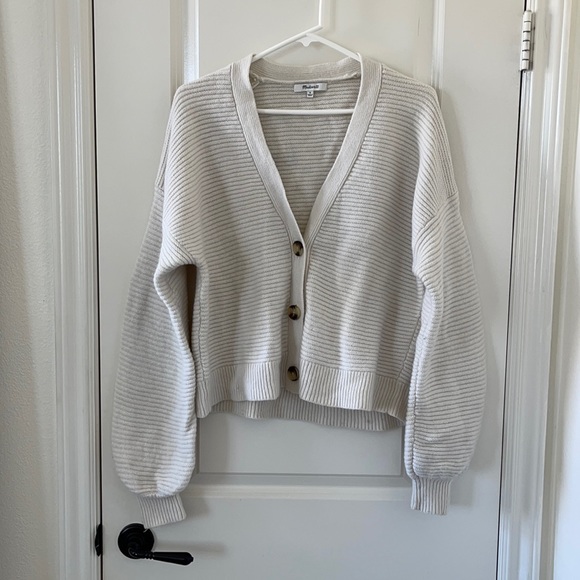 Madewell Sweaters - Madewell Cardigan Sweater Cream size M